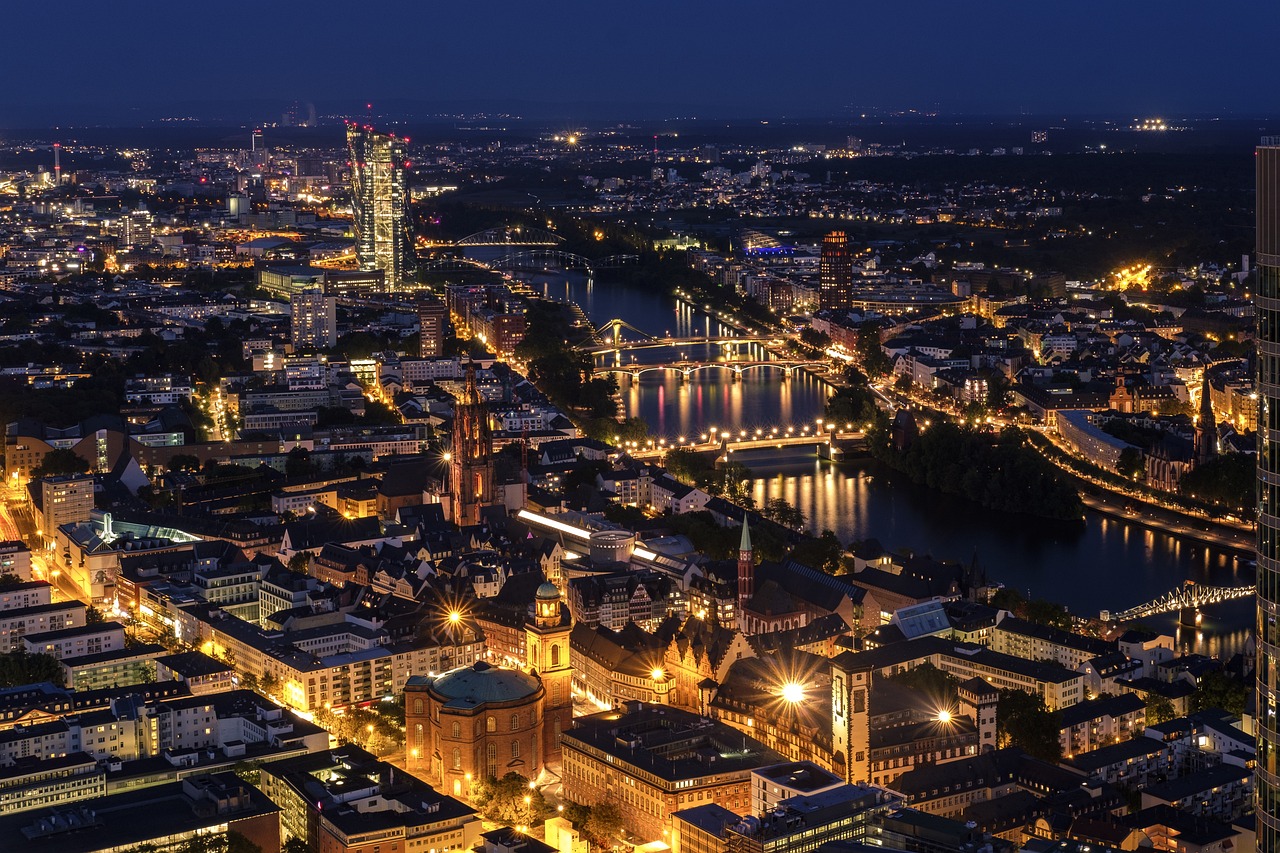 city, frankfurt, cityscape, skyscrapers, dusk, twilight, night, lights, aerial view, city, city, city, city, frankfurt, frankfurt, frankfurt, frankfurt, frankfurt